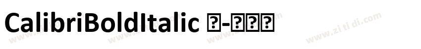 CalibriBoldItalic 粗字体转换